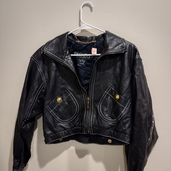 Escada Jackets & Blazers - Vintage studded Margaretha Ley bomber jacket